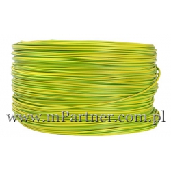 Przewód LGY 1x1,50mm żółto-zielony 100m